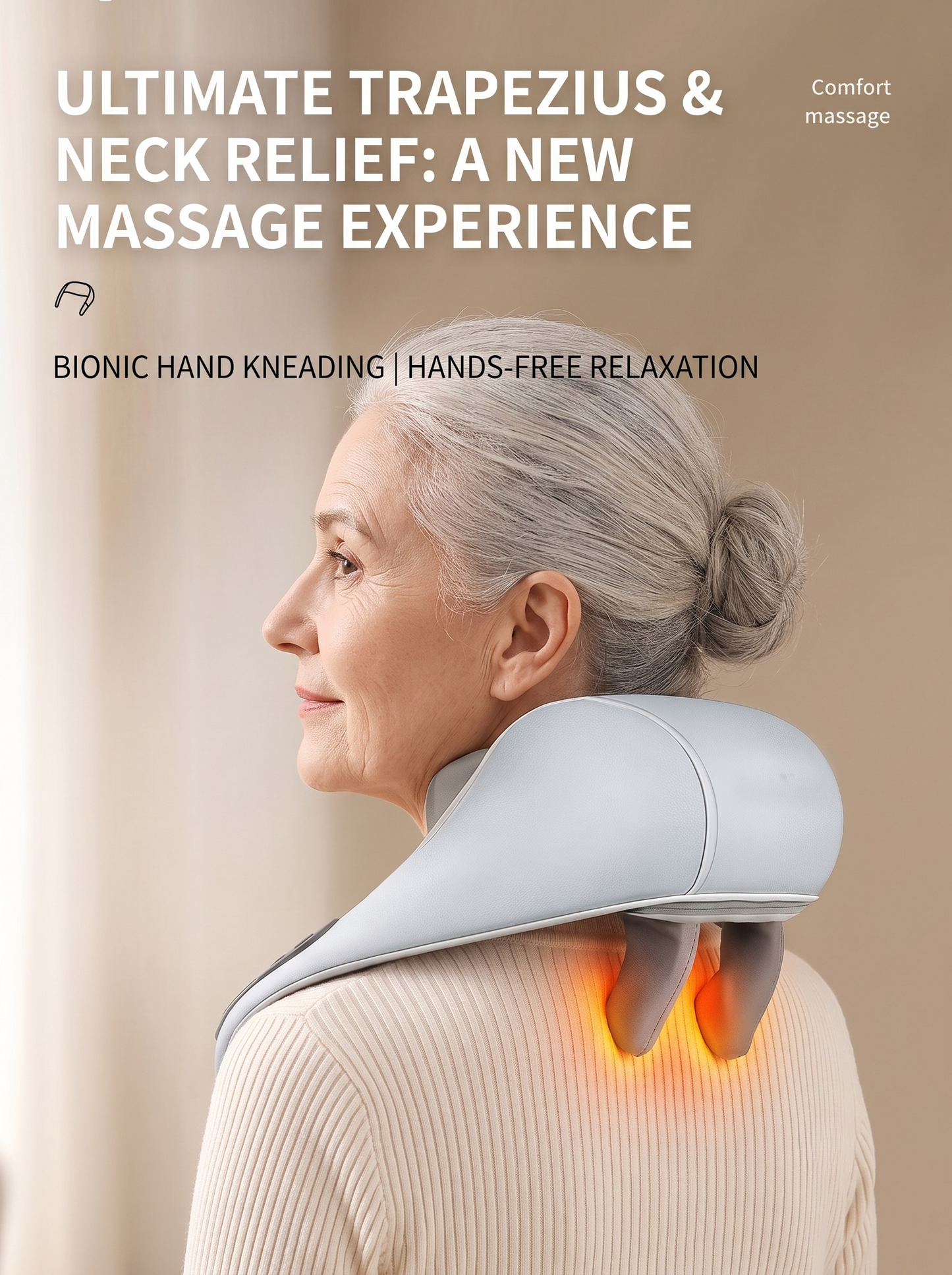 Ergonomic Upper Back & Tension Relief Massager