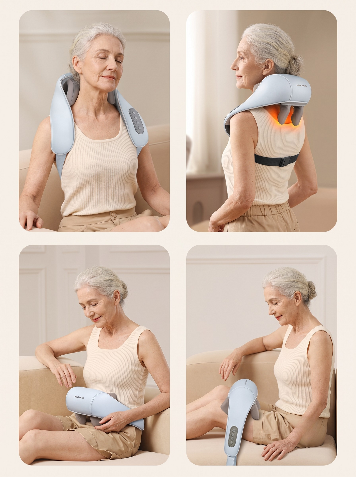 Ergonomic Upper Back & Tension Relief Massager